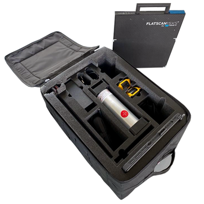 Backpack to fit the compact and lightweight FLATSCAN15 X-Ray detector and the CP120B or CP160B X-Ray generator